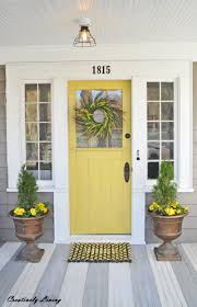 Yellow front door colors can make an excellent touch to a house. Yellow Front Door Ideas For A Vivid House Entrance