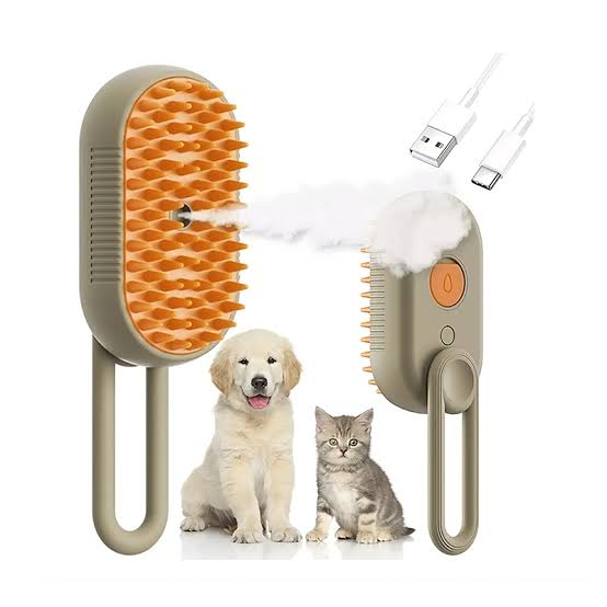 Cepillo Vapor Portátil Con Mango Para Mascotas