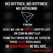 Cryptocurrency coins listed by market capitalization. No Bittrex No Bitfinex No Bithumb Still We Are In Top 20 Crypto List On Coinmarketcap Think When We Will Be Listed On These Giant Exchanges On Which Position We Will Have