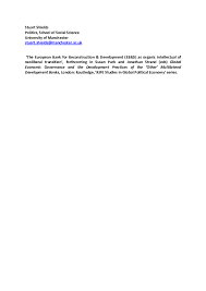 Northern rock which was a building society before becoming a bank in 1997, failed following the first bank run in the uk in 150 years. The European Bank For Reconstruction Development Ebrd As Organic Intellectual Of Neoliberal Transition Stuart Shields Academia Edu