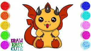 How to draw a unicorn and other cute animals with simple shapes in 5 steps (volume 1) (drawing with simple how to draw: Drawing Step By Step Easy Cute Dragon Drawing