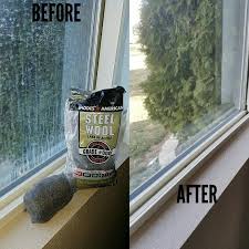 Diy Remove Hardware Stains From Glass Windows Quadruple Zero 0000 Steel Wool Glass Window Natural Cleaners Steel Wool