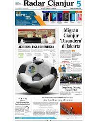 Regram From Radar Cianjur Akhirnya Liga 1 Dihentikan Selengkapnya Di Harian Pagi Radar Cianjur Edisi Rabu 26 September 2018 R Soccer Ball Soccer Cianjur