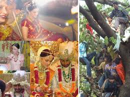 Aishwarya rai bachchan (born 1 november 1973) is an indian actress and the winner of the miss world 1994 pageant. Aishwarya Rai And Abhishek Bachchan S Wedding Was Such A Sight Outside The House The Crowd Climbed The Tree To Get A Glimpse The Post Reader