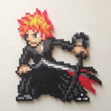It is highly recommended that you stitch this on black fabric as there is a huge… cross stitch pattern of riza hawkeye and roy mustang from fullmetal alchemist. 47 Bleach Inspiration Ideas Perler Bead Art Perler Bead Patterns Bead Art
