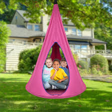 Kids Nest Swing Chair Nook Hanging Seat Hammock For Adult Kid Hammock C Stand Camping Hiking Alfarben Sporting Goods Built with a durable teak frame and a soft, cushioned seat, this charming piece is equally at home in a sun room or a covered porch.
