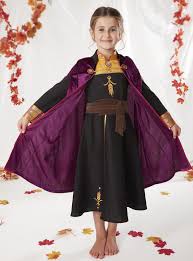 Sku Aw19 Disney Frozen 2 Anna Travelling Dress Black Anna Costume Fancy Dress For Kids Boys Summer Outfits