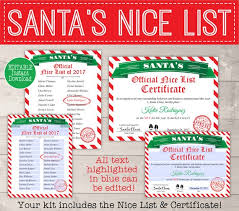 One of the best times of the year for presents is undeniably christmas and new year. Red White Santa Kit Letter From Santa With Envelope Santa S Nice List Certificate Madi Loves Kiwi Digital Downloads