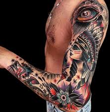 Pin By Stacy Leber On Tattoos Traditional Tattoo Sleeve Traditional Tattoo Tattoo Sleeve Designs