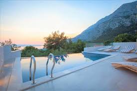 Der Panoramablick Auf Die Riviera Von Makarska Von Der Ferienvilla Nature Beauty Mit Pool Villa Hauser Mit Pool Ferien
