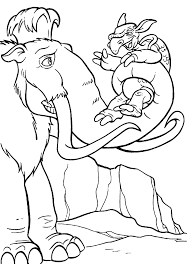 We have collected 32+ ice age coloring page images of various designs for you to color. Ice Age Manny Takes For The Proboscis A Glacier Animal