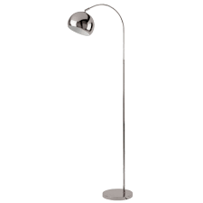 Retro Design Steh Lampe Bogen Stand Leuchte Chrom Spot Verstellbar