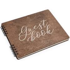 Planning a wedding and want a wedding guest book alternative? Wedding Guest Book With Rustic Wooden Design With Lined Pages For Sign Or Leave Messages 11 25 X 8 75 Inches Walmart Com Walmart Com