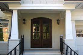 Craftsman style porches have several decorative elements. Tapered Pvc Porch Columns The Hallmark Of Craftsman Style Curb Appeal Curb Appeal Products