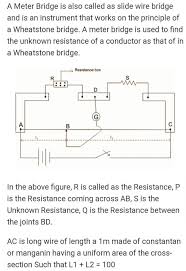 Kannada] Which Material Is Used For The Meter Bridge Wire And Why ?