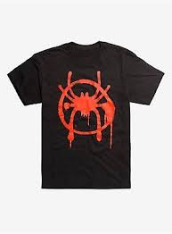 Marvel Spider Man Into The Spider Verse Miles Morales Front Back Cosplay T Shirt Marvel Spiderman Spider Verse Miles Morales