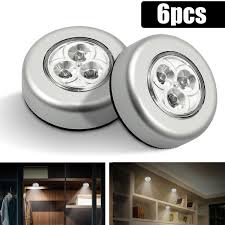 Grtsunsea 1 2 4 8pcs Led Push Stick And Click Lights Self Adhesive Battery Operated Living Car Kitchen Cabinet Closet Lamp Walmart Com Walmart Com