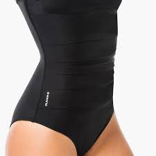 Maillot de bain gainant surf est généralement simple et féminine à la lingerie et. Maillot De Bain 1 Piece Femme Gainant A Effet Ventre Plat Dora Noir