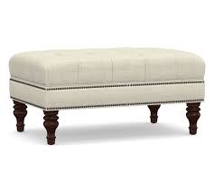 Whether you want to kick your feet up, keep a serving tray beside the sofa or have extra seating for impromptu parties, poufs and stools are as practical as they are fashionable. Martin Upholstered Tufted Ottoman Pottery Barn