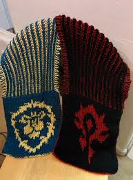 Please help us reach this target of 5,000. Knit World Of Warcraft Scarf Two Color Brioche Stitch Crochet Game Geek Crafts Crochet Patterns