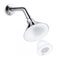 Kohler Moxie Magnetic Wireless Speaker Pairs Wirelessly With Devices That Are Enabled With Bluetooth Tech Shower Heads Shower Bluetooth Speaker Shower Speaker