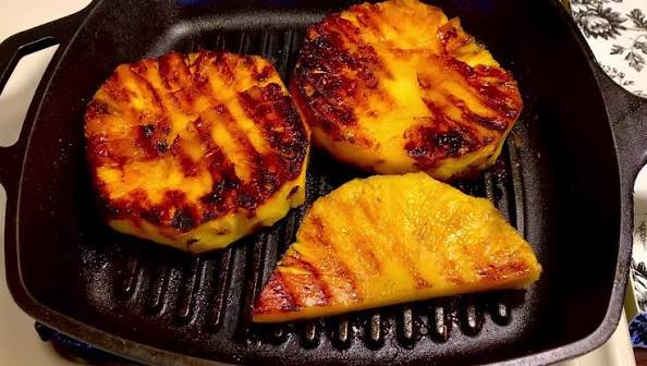 Hi friends Summer special lassi 👍 Grilled pineapple lassi 🍍🍍🍍😋 Anyone  interested in recipe ??????? So tasty healthy & delicious 😋😋😋