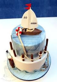 Segel Segler Torte Sail Nautic Kuchen Mit Fondant Kuchen Und Torten Kindertorte