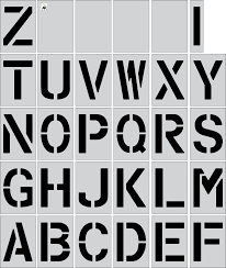 Included are both upper and lowercase letters to help you complete your . 12 Inch Alphabet Kit Stencil