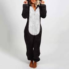 Amazon.com: Best Gifts for Women Loose Fit Unisex Adult Onesie Pajamas  Winter Warm Flannel Cosplay Animal One Piece Sleepwear Fleece Furry  Homewear Black : Clothing, Shoes & Jewelry