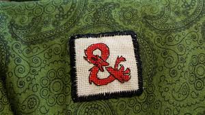 Home › 'guess i'll die' dungeons and dragons cross stitch pattern. Oc Cross Stitch Ampersand Patch Dnd