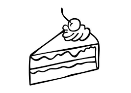 A piece of cake 🍰used things _____pencil: Digital Slice Of Cake Illustration Black Line Drawing Instant Download Your Download Will Include Eps Ve Cake Illustration Drawing Cherry Vector Drawing