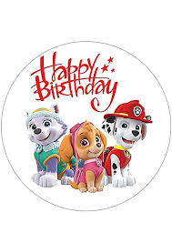 Paw Patrol Tortenaufleger Tortenbild Geburtstag Fondant O 20cm 3819 In 2020 Torten Bilder Paw Patrol Tortenaufleger Tortenaufleger