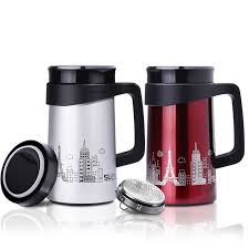 500ml Thermos Cup Stainless Steel Thermos Coffee Mug Drinkware Tea Infuser Cup Vacuum Mug With Strainer Handle Thermos Coffee Mug Tea Infuser Cup Thermos Cup