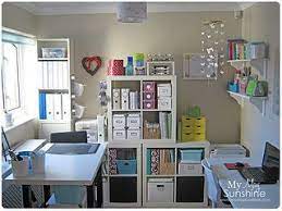 Craft room with lots of diy projects! My Craft Room Craft Room Storage Small Craft Rooms Craft Room Design