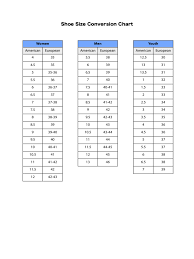 Shoe Size Chart 10 Free Templates In Pdf Word Excel Download