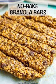 Grocery categories > snacks > granola bar. Healthy No Bake Granola Bars Family Food On The Table
