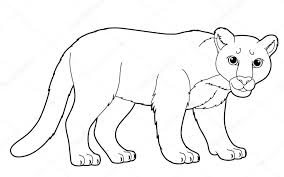 Free coloring sheets to print and download. Ilustracion De Puma Imagen De Stock Animal Doodle Christmas Lights Coloring Page Illustration