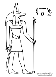 Egyptian God Anubis Coloring Page Print Color Fun Egipto Dibujo Egipto Anubis
