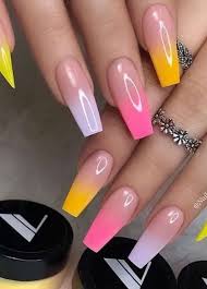 Top 55 Simple Summer Nails Colors Designs 2019 55 Elroystores Com Colors Designs Elroystor Ombre Acrylic Nails Coffin Nails Designs Best Acrylic Nails