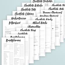 Wedding Planner Kalligrafie Checkliste Hochzeit Hochzeitsplaner Buch Und Hochzeitsplaner Checkliste