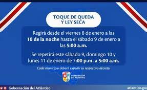 Toque de queda, las noticias de actualidad y hemeroteca de toque de queda. Toque De Queda Y Ley Seca En 22 Municipios Del Atlantico Este Puente Festivo Notiweb