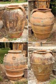 Lot 656 Four Monumental Italian Terracotta Oil Jars Olive Jar Decorative Pots Terra Cotta Pottery