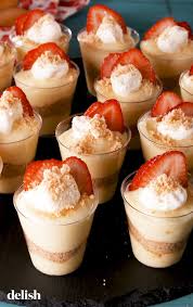 Strawberry Shortcake Pudding Shots Are Perfect For Summer Recipe Pudding Shots Strawberry Shortcake Recipes Desserts