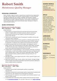 An exceptional senior quality assurance manager who has over 7 years of experience in quality control, ability to handle quality assurance and quality of system compliance with the work, excellent time management skills to meet strict deadlines. Quality Manager Resume Samples Qwikresume