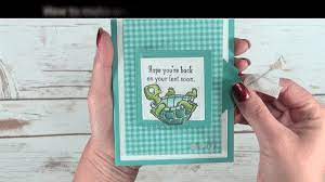 Flip flap card is a greeting card with three flaps on which you can paste 3 photos or you can also write lovely messages for your love ones.try to make this card at your home. Video How To Make An Interactive Pull Tab Flip Card Stampin Up Demonstrator Tami White Stamping Crafting Card Making