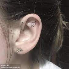 Maybe you would like to learn more about one of these? Tattoo Tagged With Small Micro Heart Line Art Heart And Arrow Tiny Frankifa Love Ifttt Little Minimalist Ear Fine Line Inked App Com