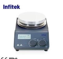 Laboratorium Infitek Pengaduk Piringan Magnetik Panas 340 Derajat LCD  Digital