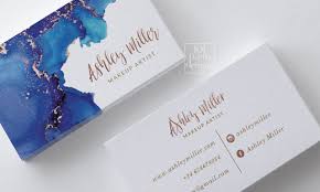 Modern watercolor blue business card. Watercolor Business Card Navy Rose Gold Printable Business Card Design Gold Glitter Bus Watercolor Business Cards Painted Business Cards Glitter Business Cards