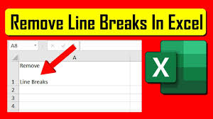 How To Remove Line Breaks Within A Cell In Microsoft Excel Excel Tutorials Microsoft Excel Excel