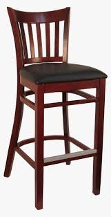 43.5 inches high, 16.5 inches wide and 19.5 inches deep seat height: Open Vertical Back Wood Barstool 8642b Bar Stool Png Image Transparent Png Free Download On Seekpng